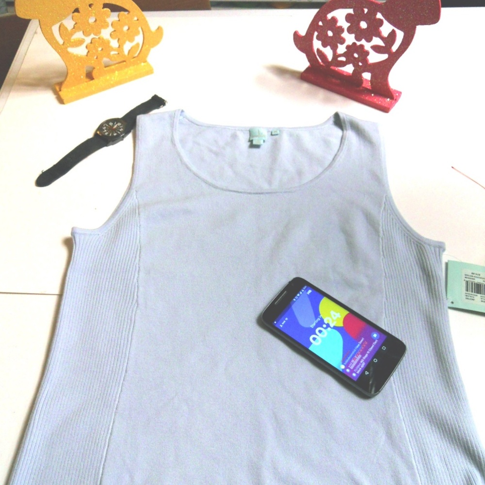 💥Shu Shu winter blue Tank top NWOT